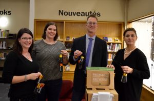 St. Boniface Library Danielle Robidoux, Mariève Bonin, Ed Cuddy, Delphine Lagourgue